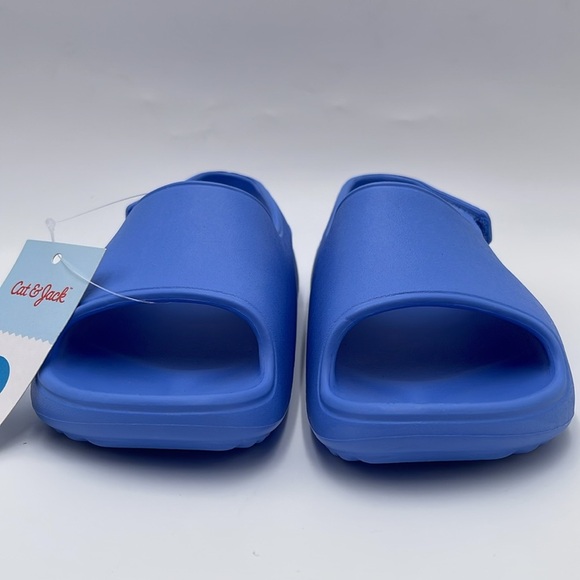 NWT Cat & Jack Toddler Footbed Slip-On Sandals - Blue Wynne, Size 12 - Picture 4 of 13